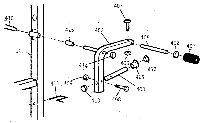 Weider C103 butterfly attachment diagram
