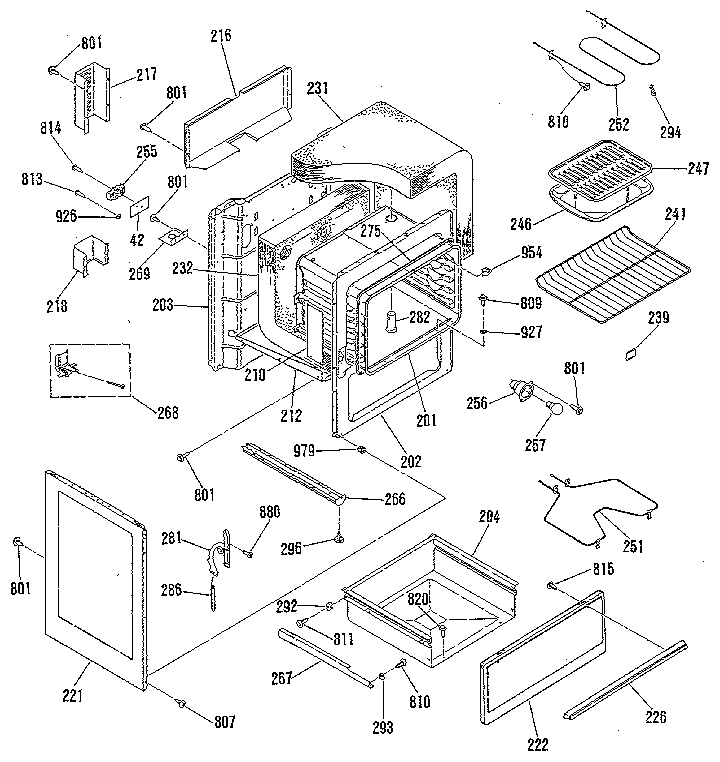 Kenmore 9119249182 body section diagram