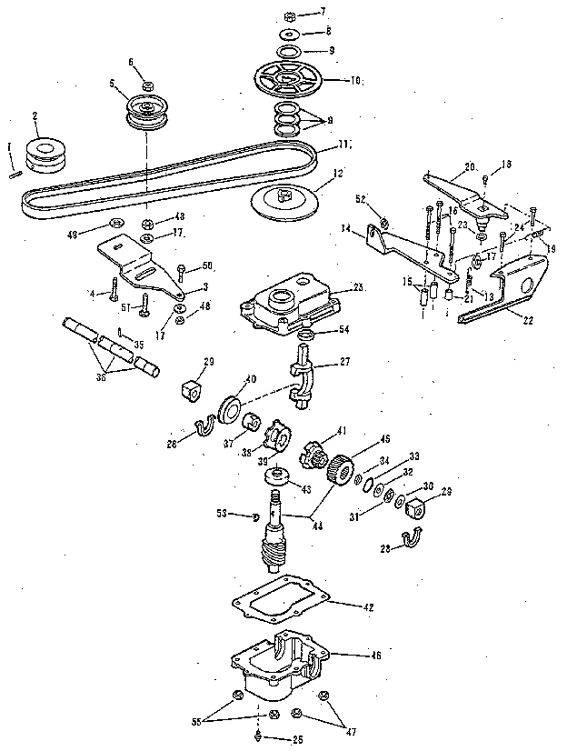 Lawn-Boy 680544 drive group diagram