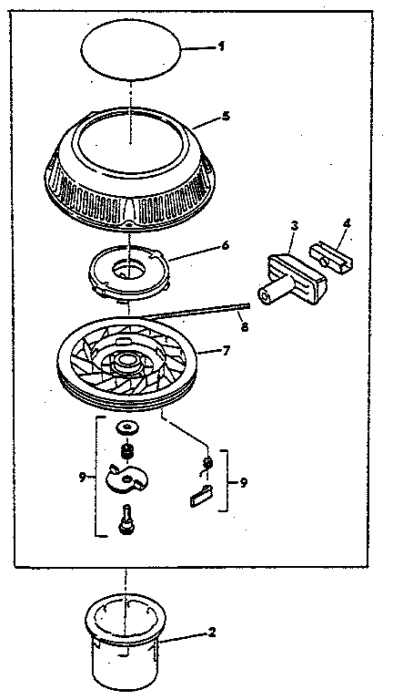 Lawn-Boy 680544 starter group diagram