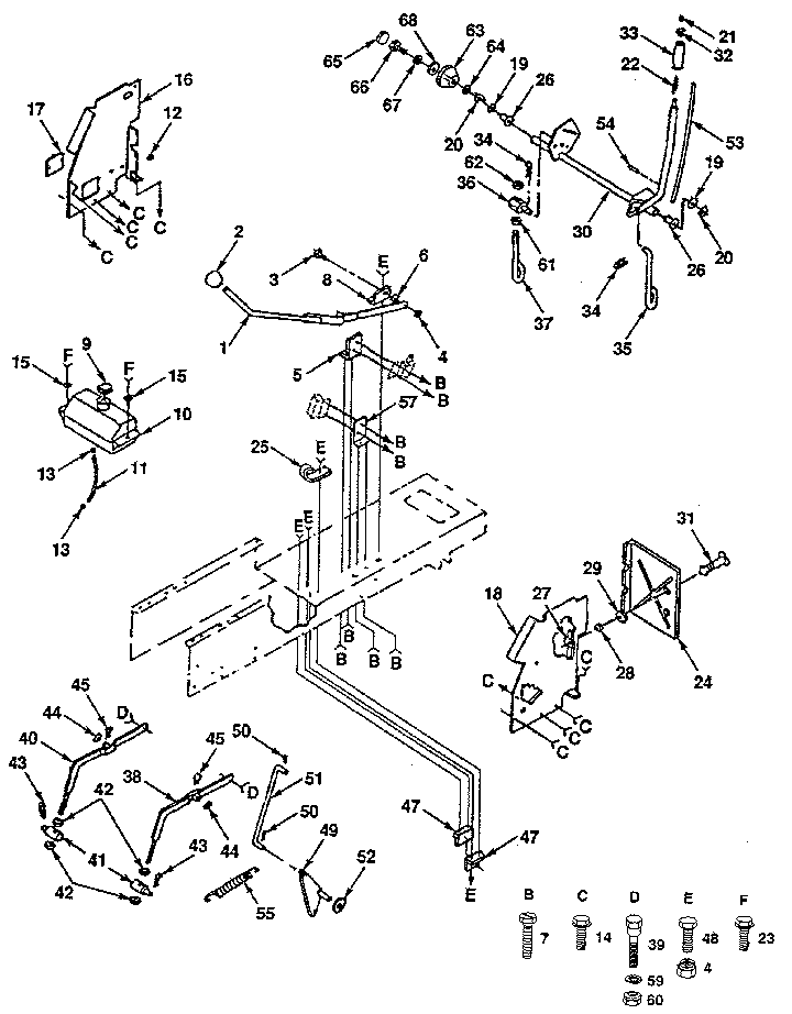 Craftsman 917257350 lift adjustment diagram