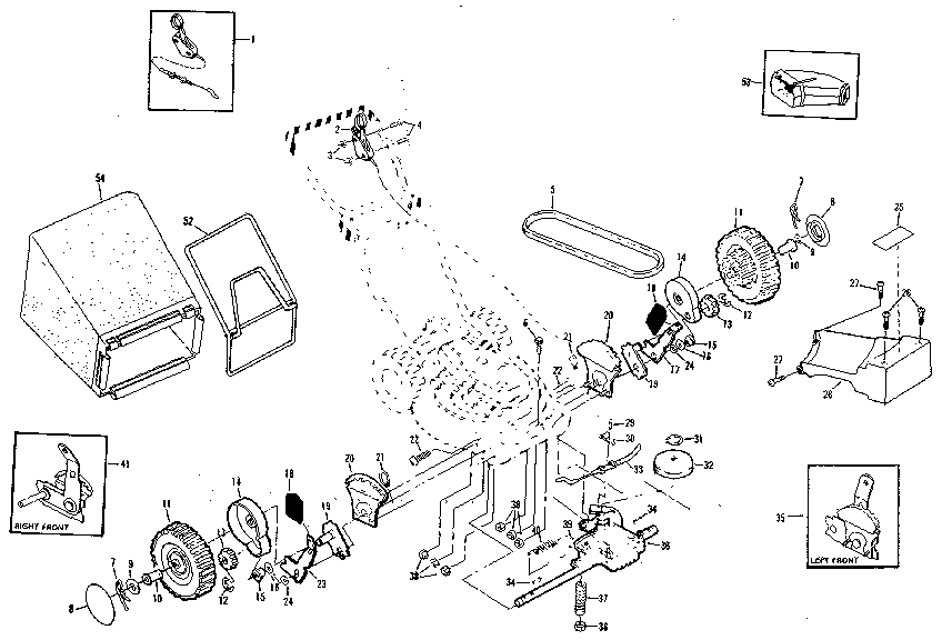 Craftsman 917372490 drive assembly diagram