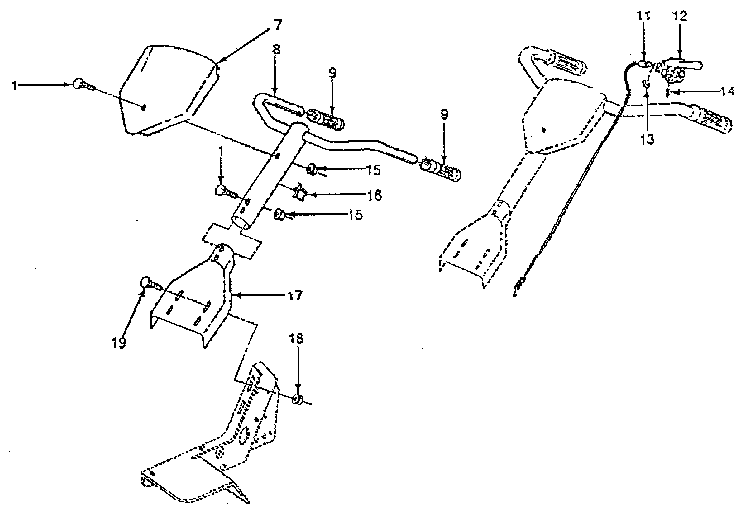 Craftsman 917298330 handle assembly diagram