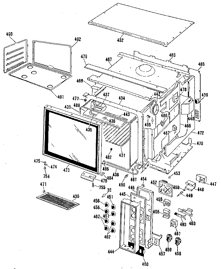 Kenmore 9119851190 upper body section diagram