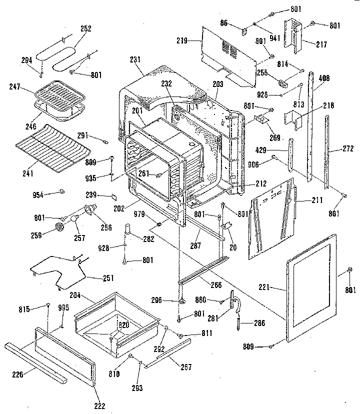 Kenmore 9119851190 lower body section diagram