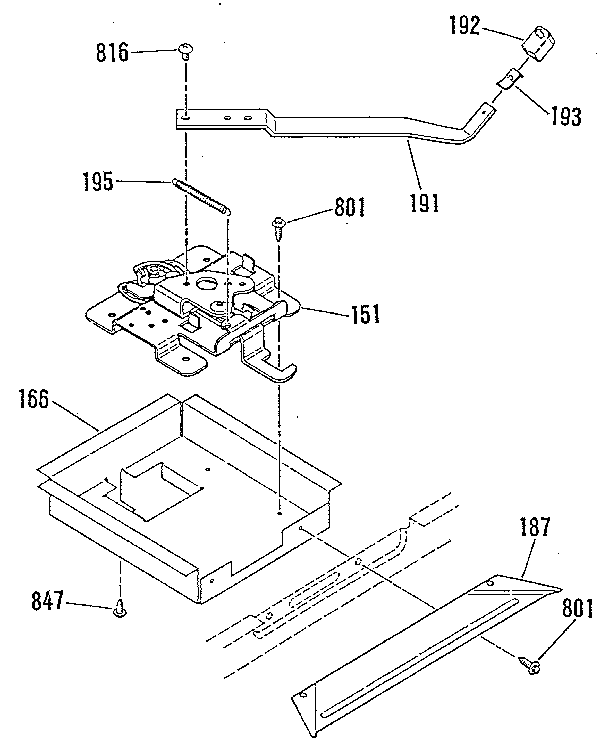 Kenmore 9119851190 door lock section diagram