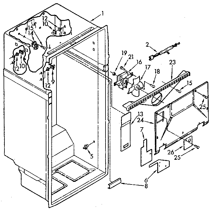 Kenmore 1069710611 liner diagram
