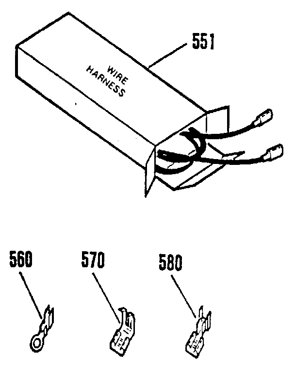 Kenmore 9113651190 wire harnesses and options diagram