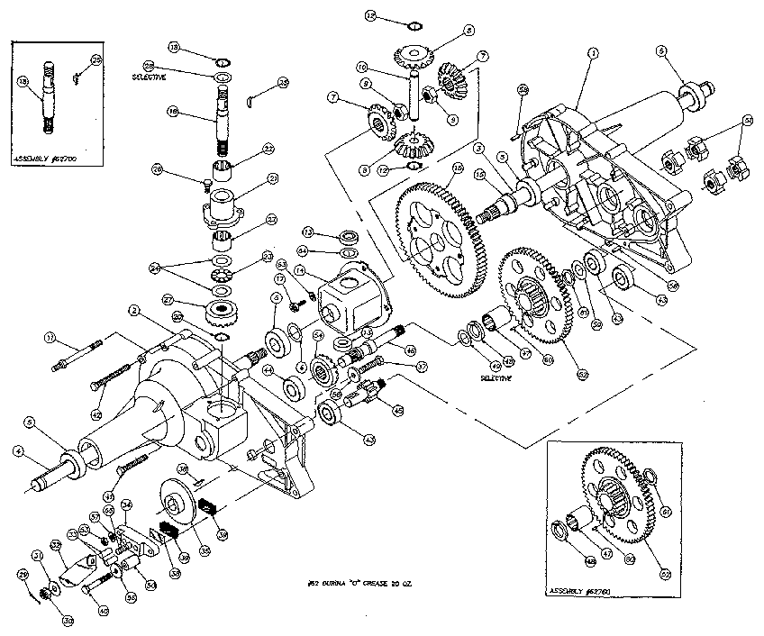 Craftsman 917257360 agri-fab transaxle - model number 486.121431x diagram