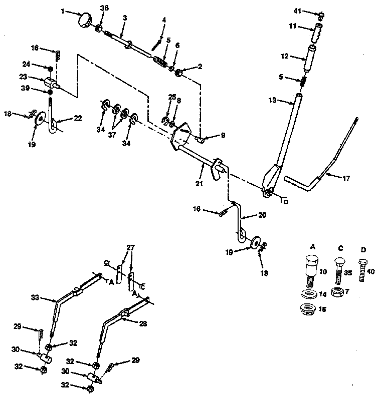 Craftsman 917254451 lift adjustment diagram