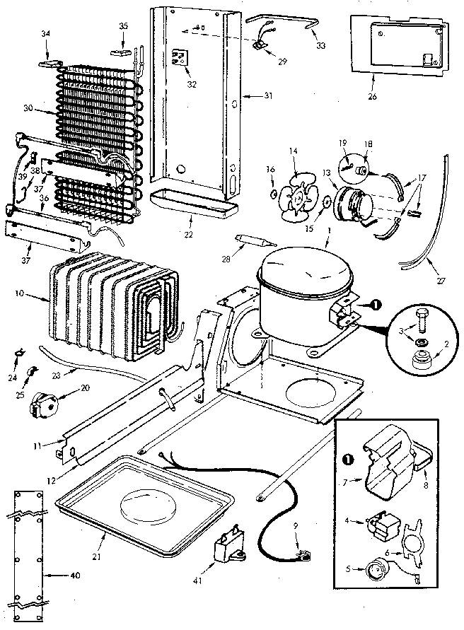 Jenn-Air JRSI205B/M9Q05B unit compartment & system diagram