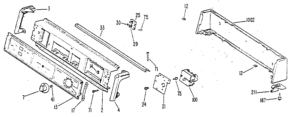 GE DDE4000GBL backsplash diagram