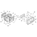 Kenmore 9117389181 oven door section diagram