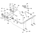 Kenmore 9117389181 top burner section diagram