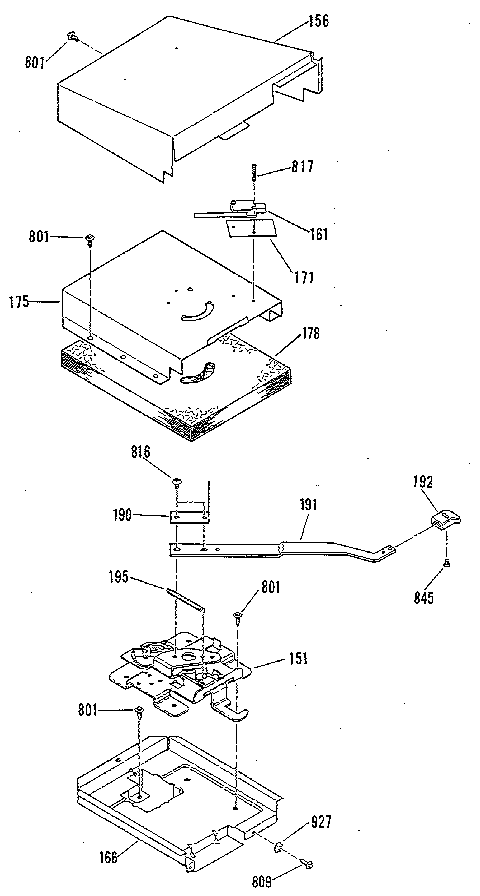 Kenmore 9117389181 door lock section diagram