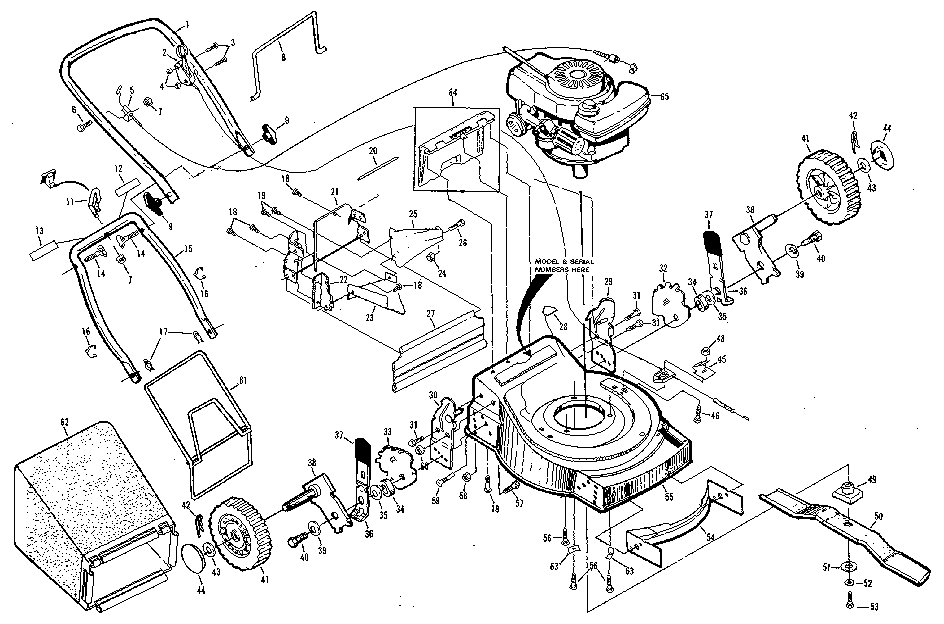 Craftsman 917372282 main frame diagram