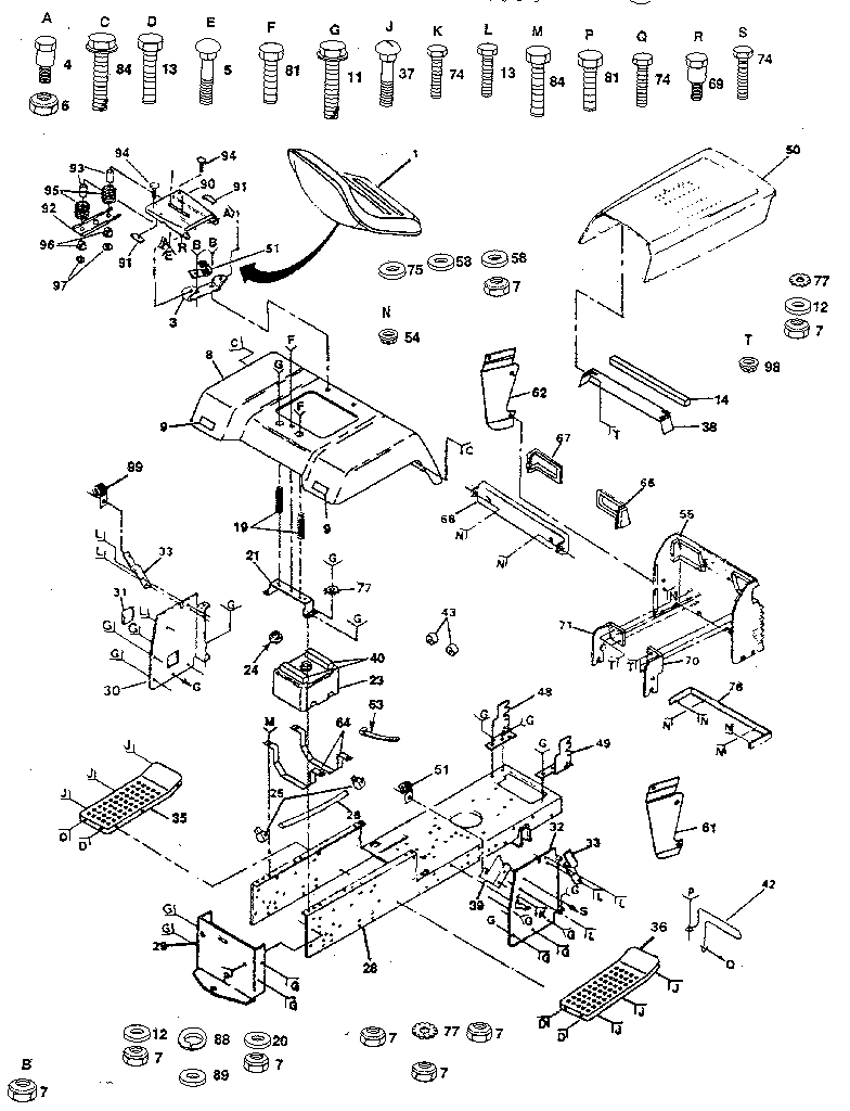 Craftsman 917257480 chassis and enclosures diagram