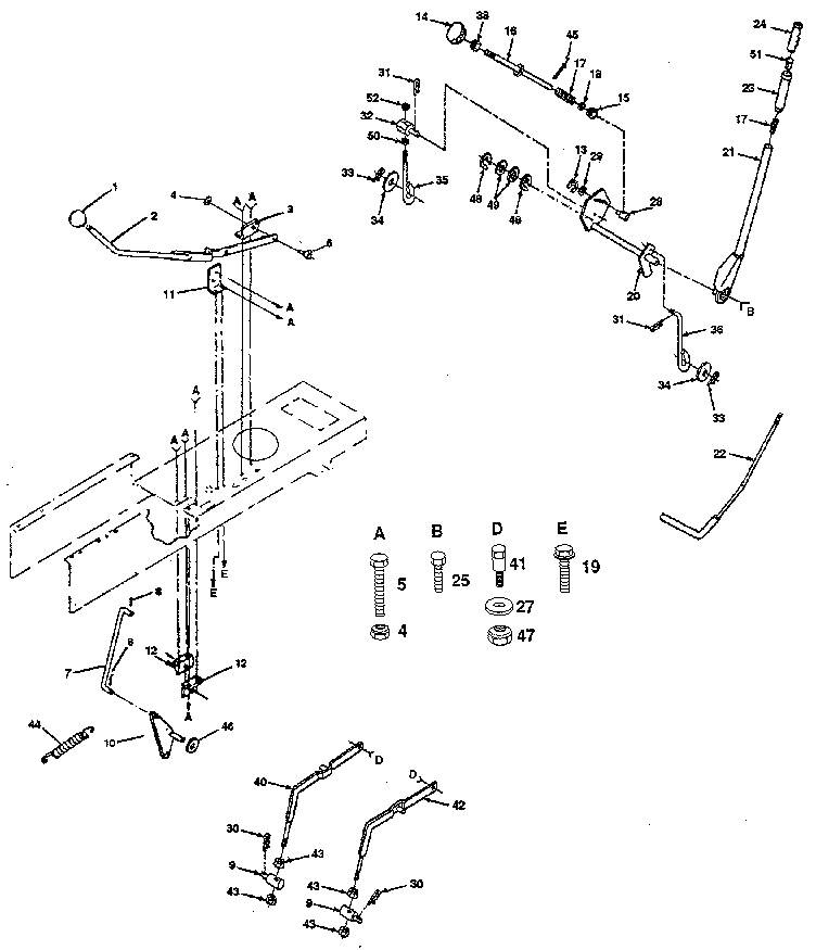 Craftsman 917257480 lift adjustment diagram