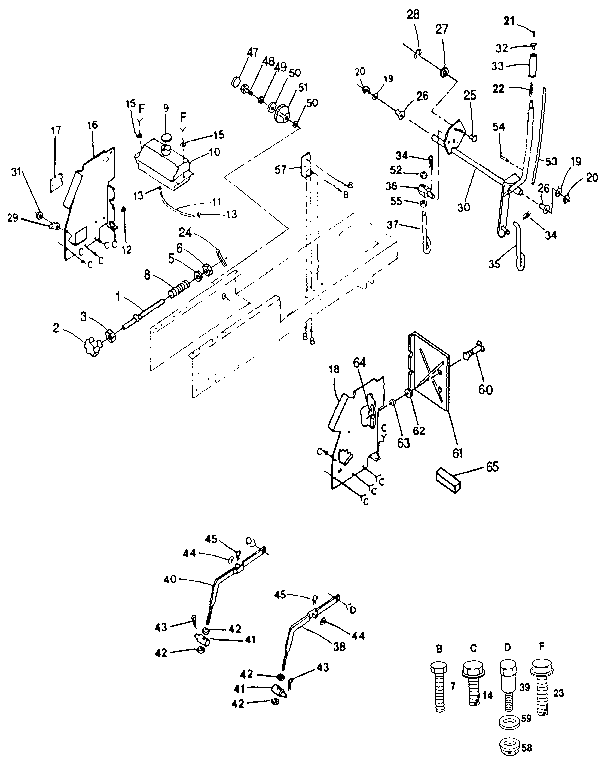 Craftsman 917255551 lift adjustment diagram