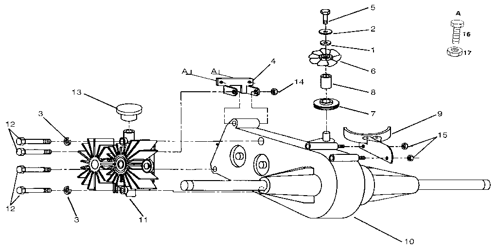 Craftsman 917255551 transaxle and pump assembly diagram