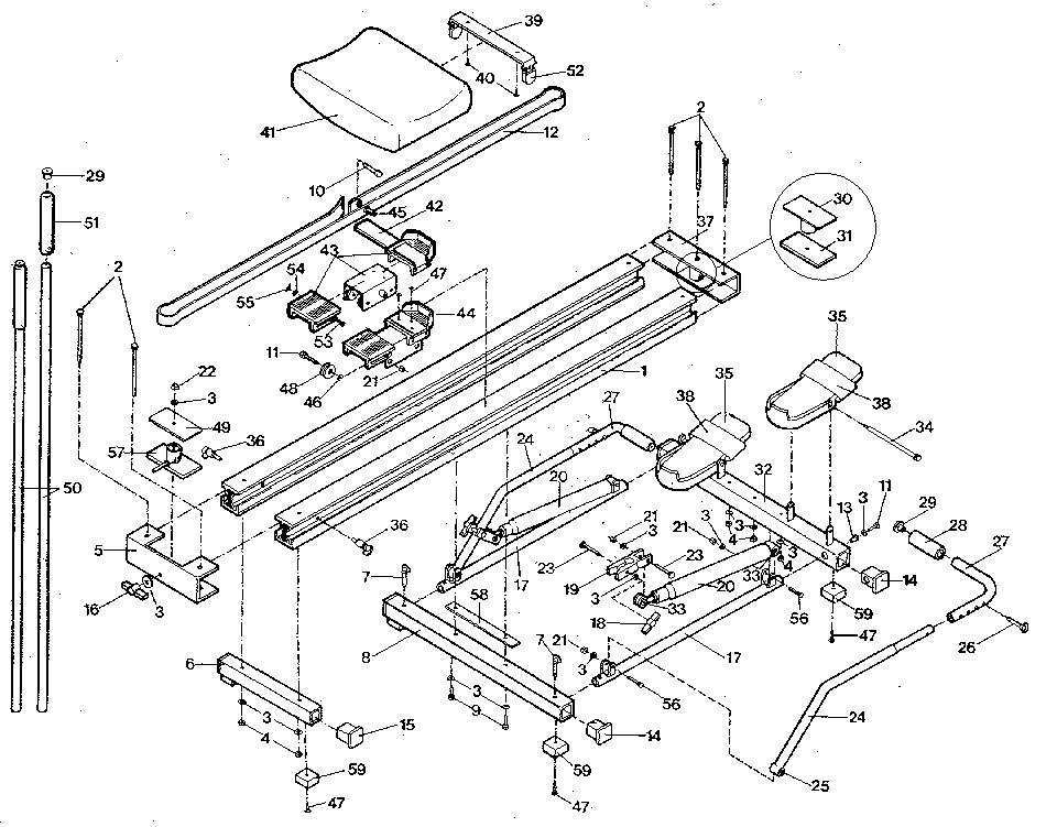 Proform XC80-0 unit parts diagram