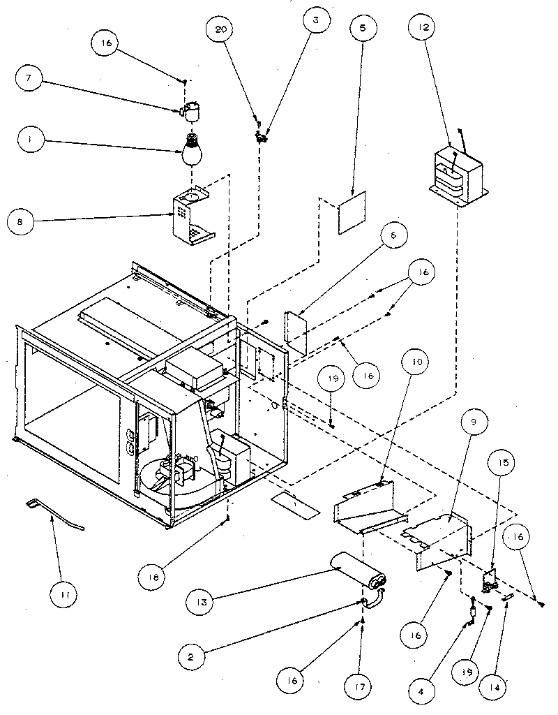 Amana RG358P transformer diagram