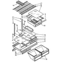Kenmore 1069610610 shelf diagram