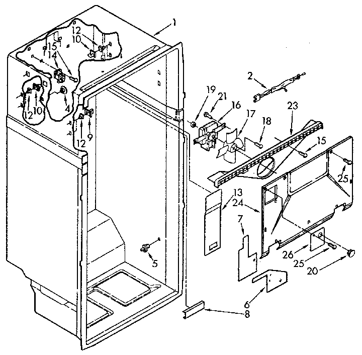 Kenmore 1069618510 liner diagram
