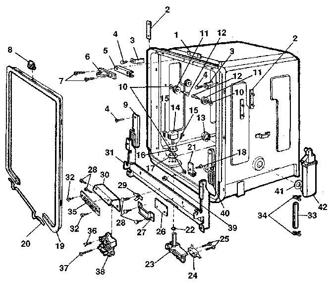 Kenmore 5871710591 tub details diagram