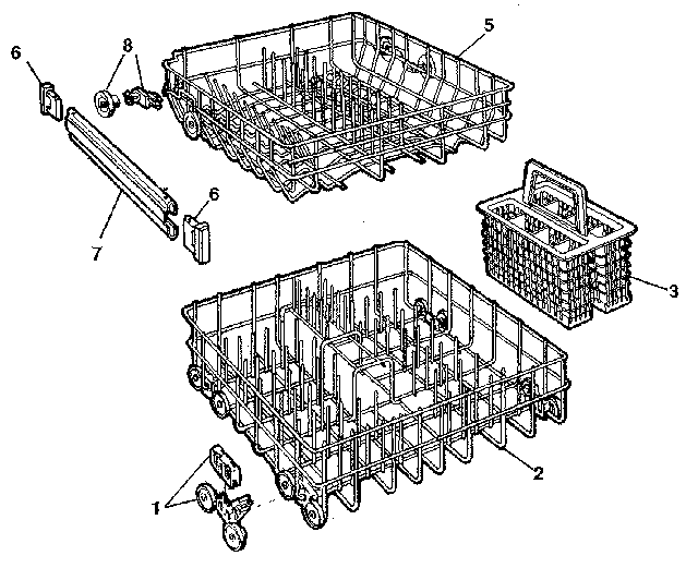 Kenmore 5871710591 rack details diagram