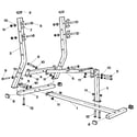 Weider D621 frame assembly diagram