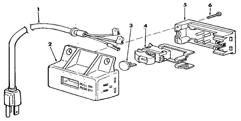 Craftsman 113298761 figure 3 - on-off power outlet diagram
