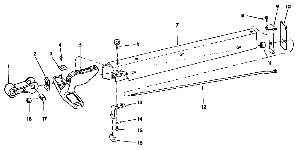 Craftsman 113298761 figure 5 - rip fence assembly diagram
