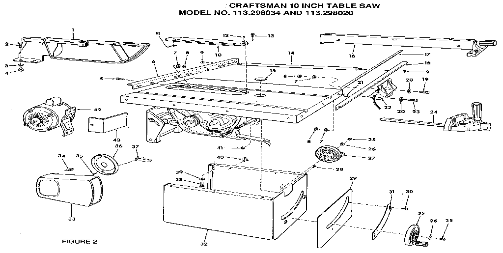 Craftsman 113298034 figure 2 diagram