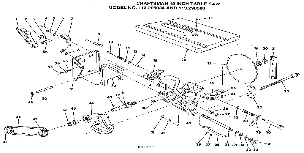Craftsman 113298034 figure 3 diagram