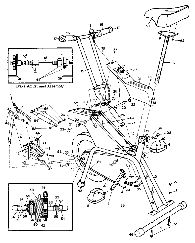 Proform EB720D-0 unit parts diagram