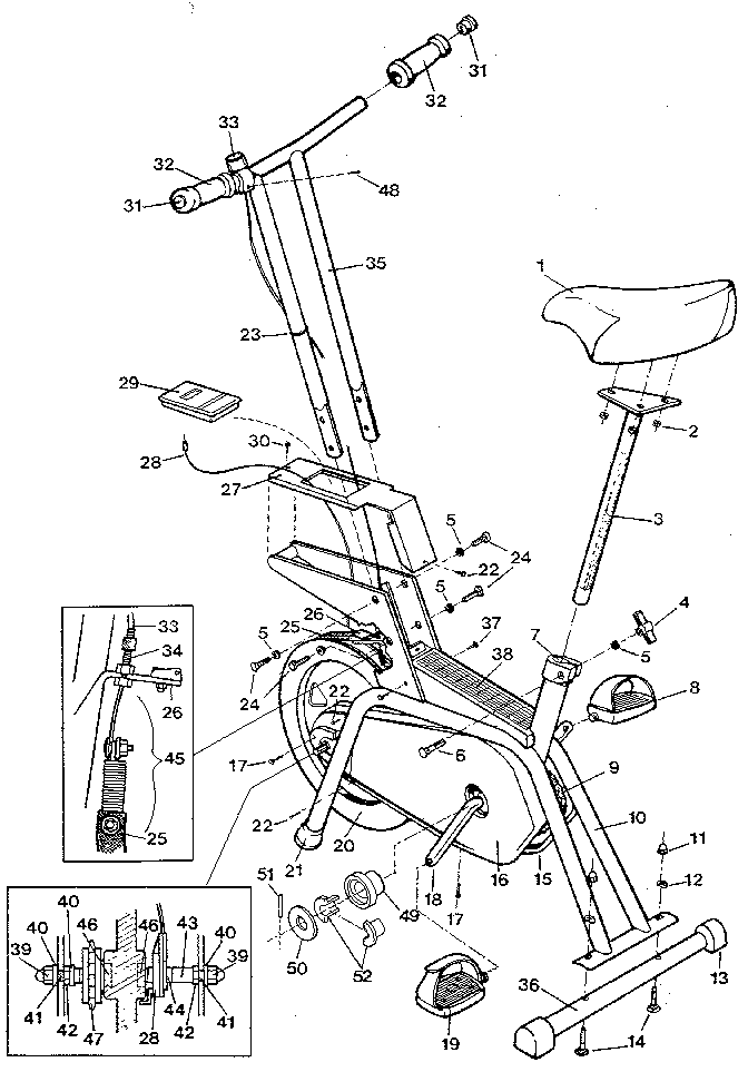 Proform EB725-0 unit parts diagram