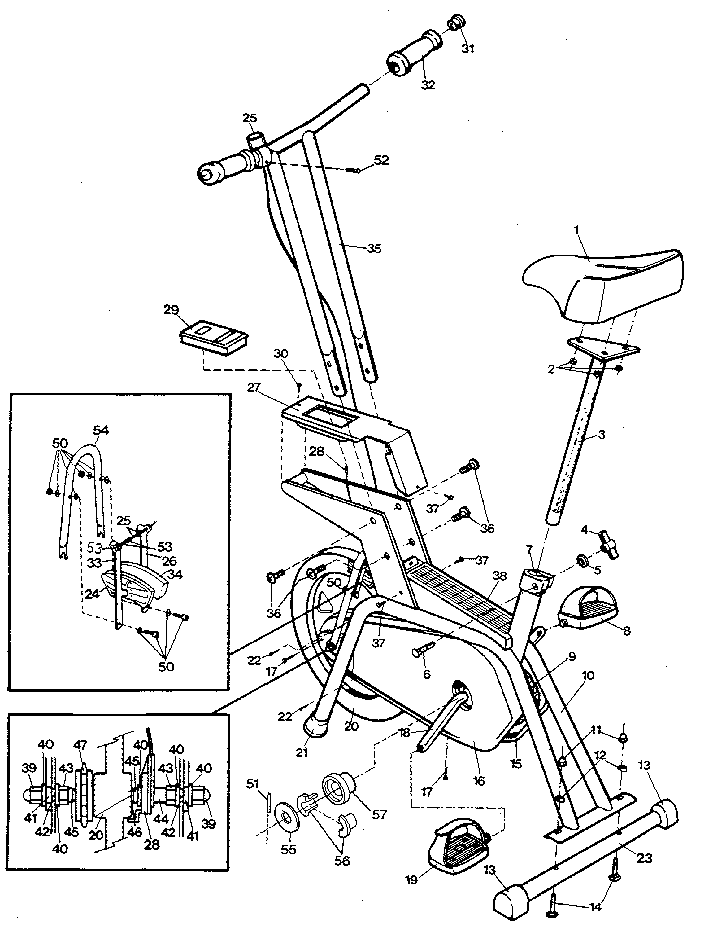 Proform PFC25E-0 unit parts diagram