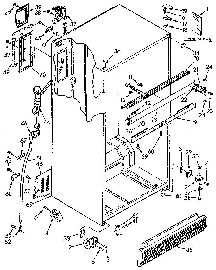 Kenmore 1069610681 cabinet diagram