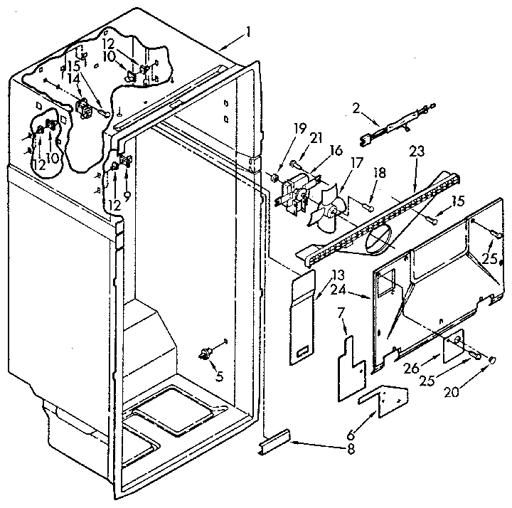 Kenmore 1069610681 liner diagram