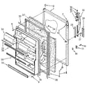 Kenmore 1069718580 refrigerator door diagram