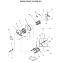 Speed Queen NG4819L53738 motor and exhaust fan diagram