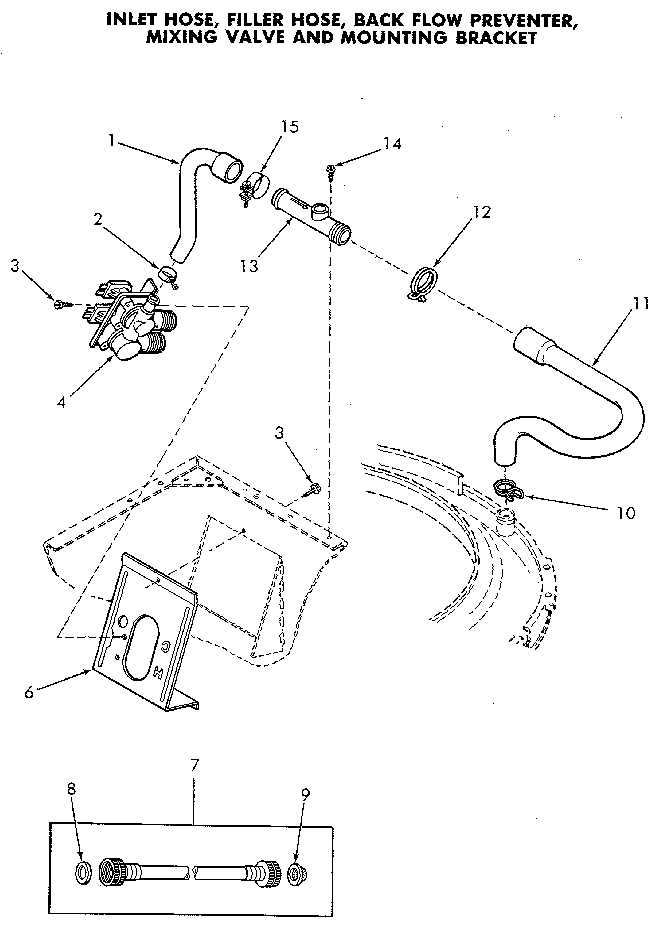 Speed Queen NA8831L33938 water system diagram