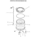 Speed Queen NA8831W33931 outer tub diagram