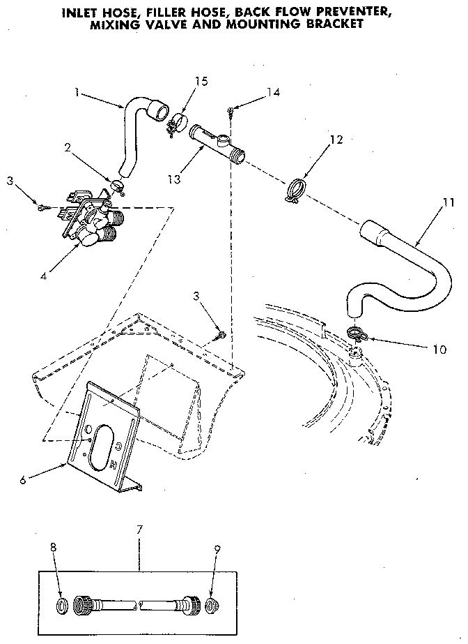 Speed Queen NA3812L33638 water system diagram