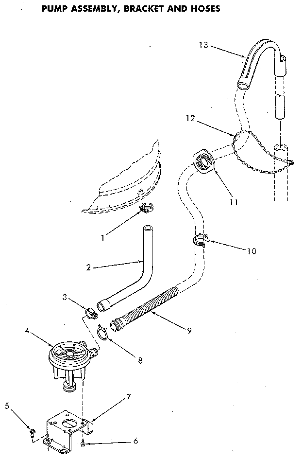 Speed Queen NA3812L33638 pump assembly diagram