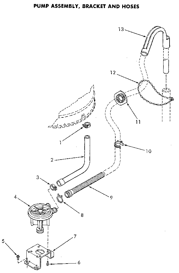 Speed Queen NA4821W33731 pump assembly diagram
