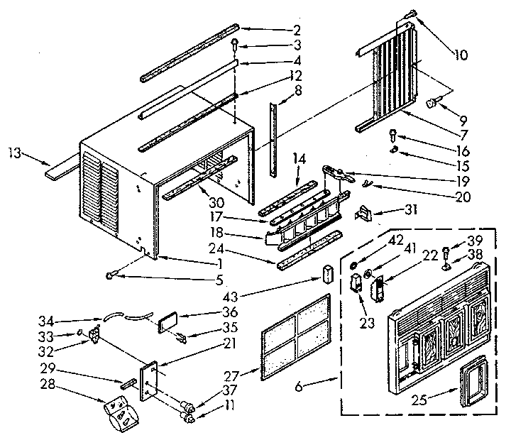 Sears 1068760693 cabinet diagram