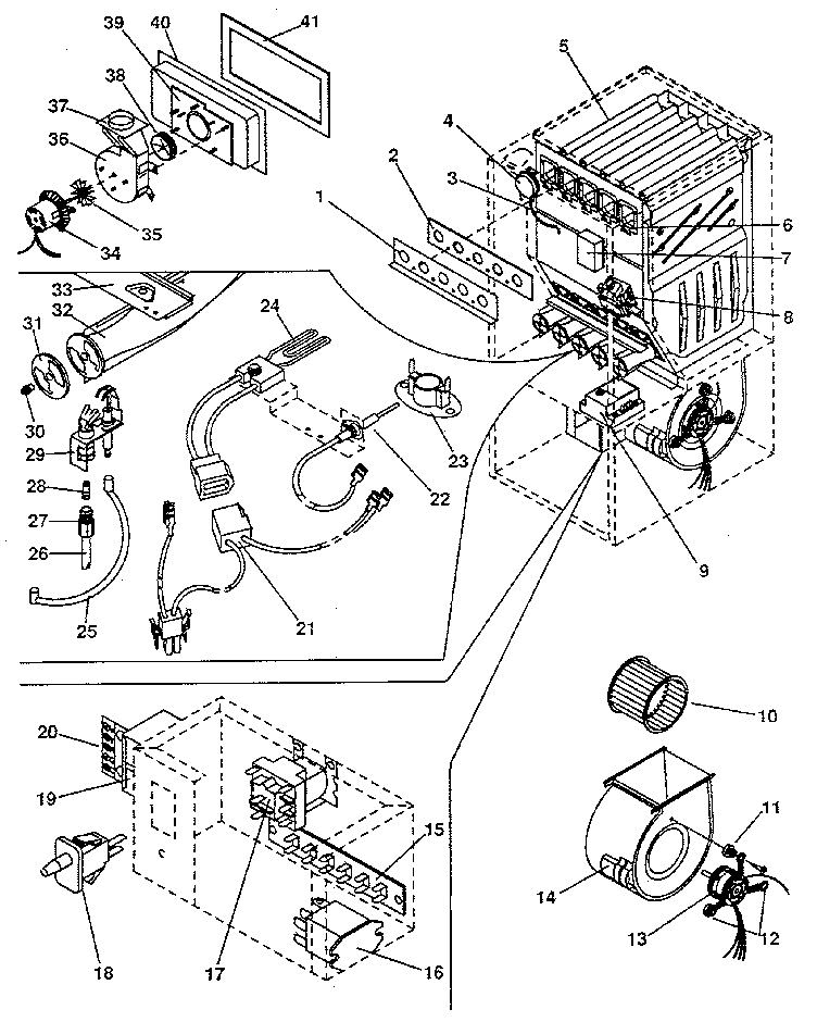 Kenmore 867778321 functional replacement parts diagram