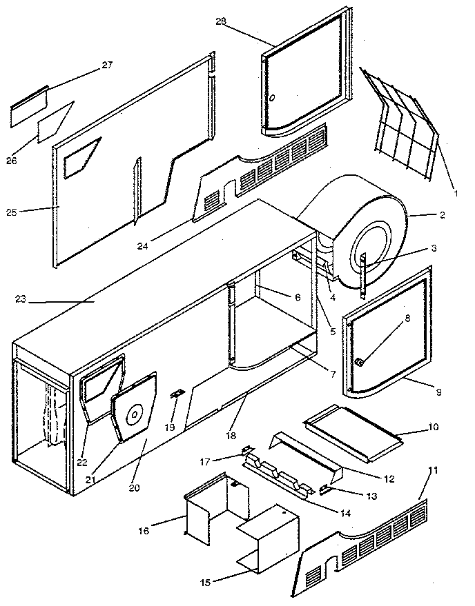 ICP NHGE075BG01 non-functional replacement parts diagram